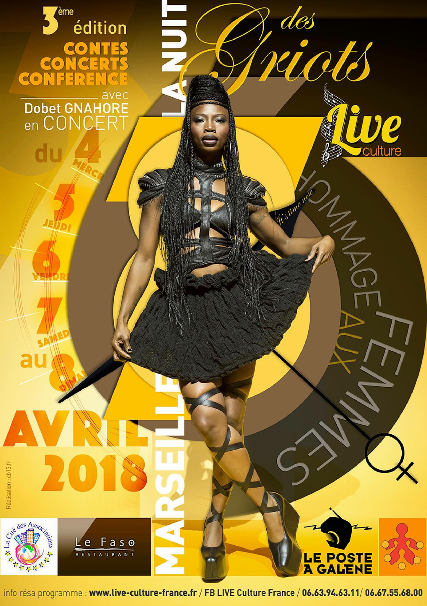 Affiche Festival La Nuit Des Griots NDG 2018 Marseille