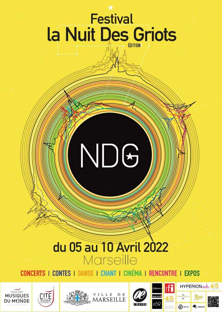 Affiche Festival La Nuit Des Griots NDG 2022 Marseille