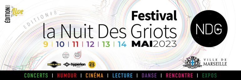 Banderole Festival La Nuit Des Griots NDG 2023 Marseille